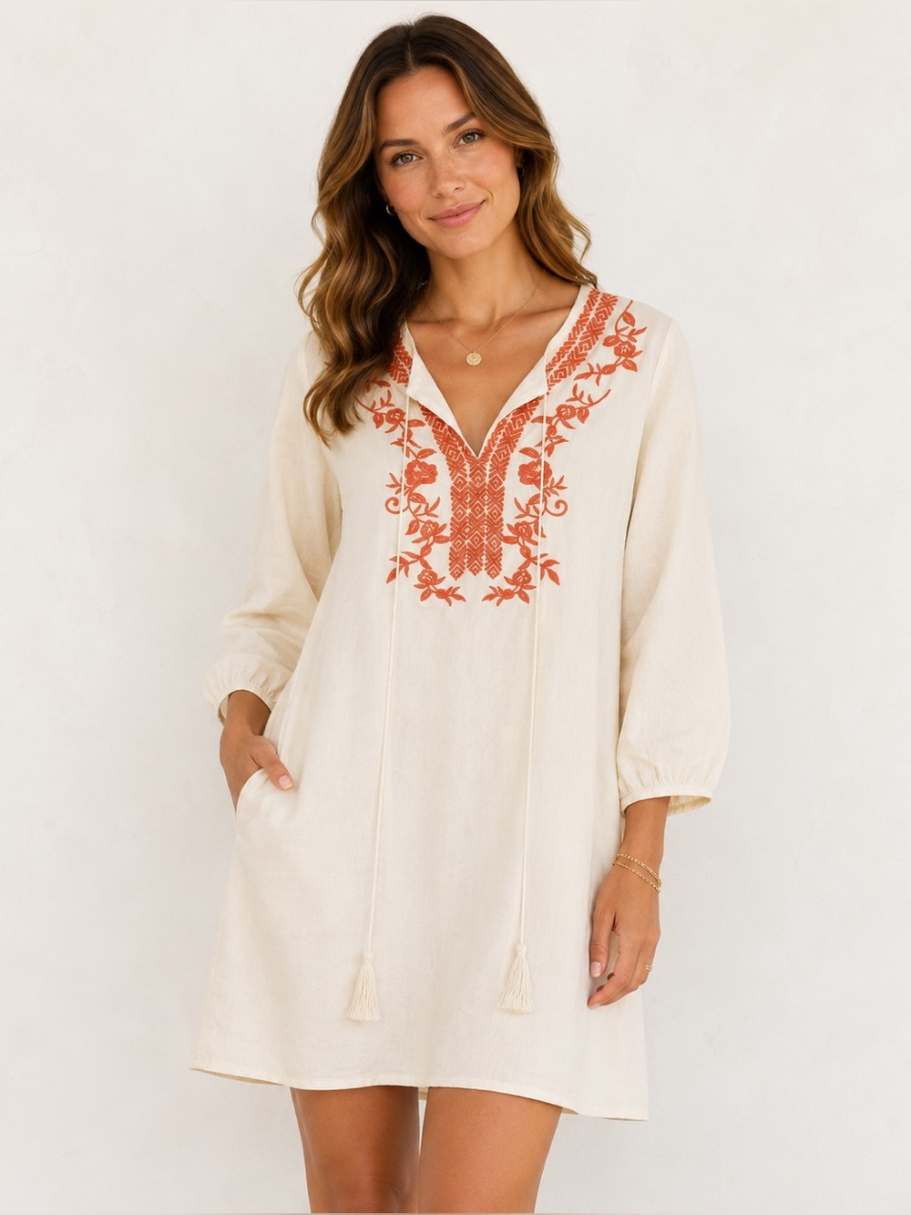 Altar’d State Coverup Dress Tunic - Embroidered - Preloved